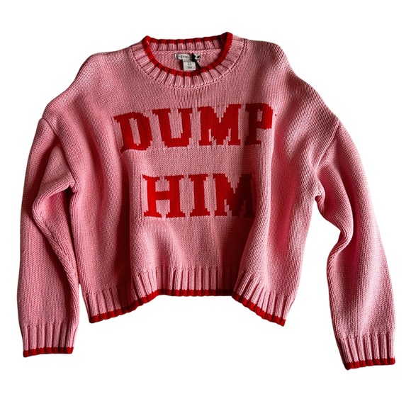 Sincerly Jules Sweaters - Sincerely Jules “DUMP HIM” Graphic Sweater NWT